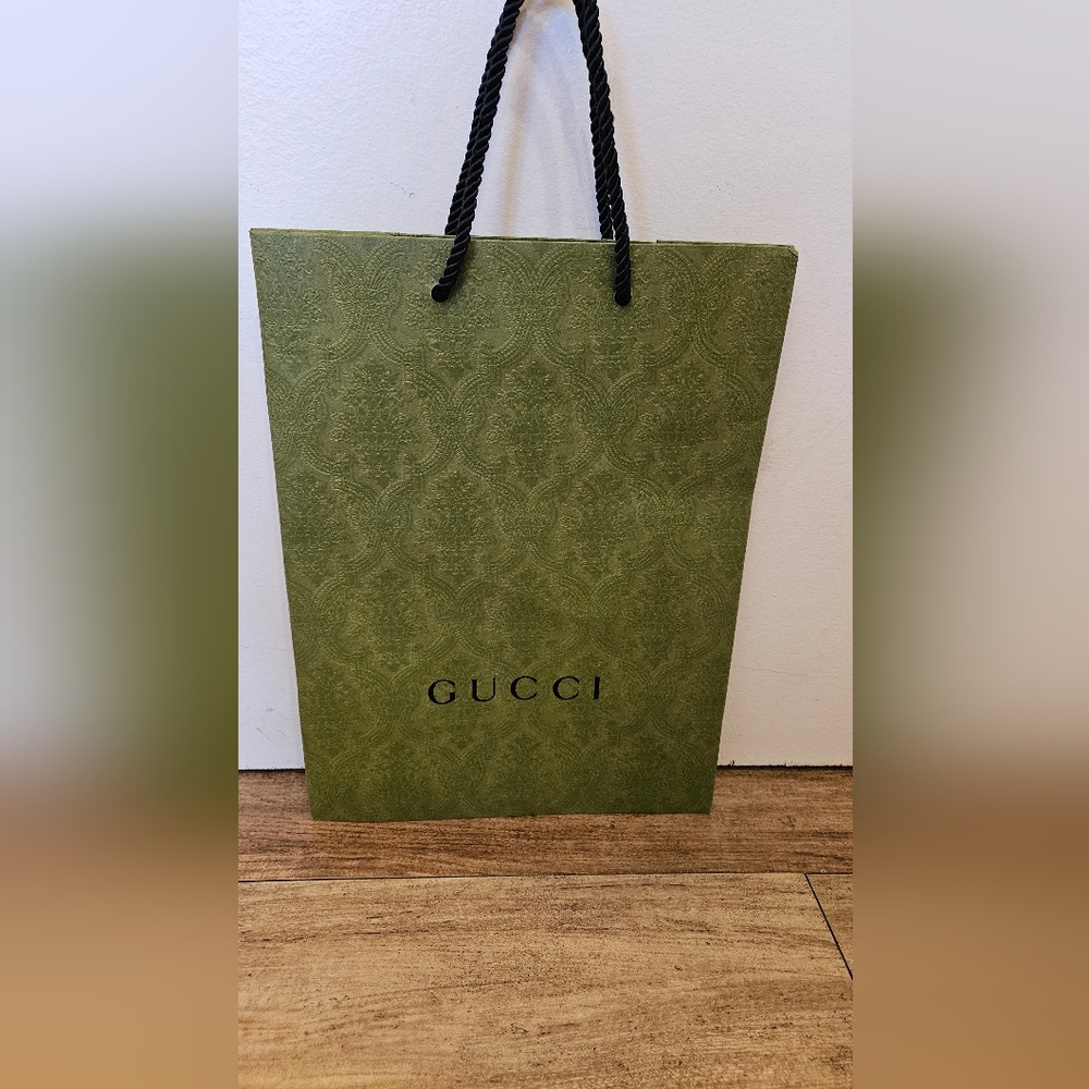 Authentic Gucci Paper Tote Shopping Bag